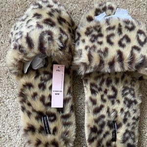 Victoria secret cheetah slippers